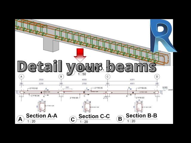 Revit structure _ How to detail rebar on a continuous beam in Revit