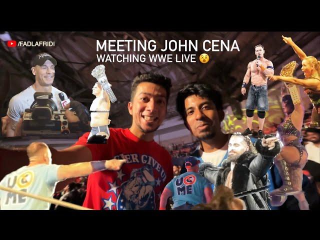 Meeting John Cena at WWE Superstar Spectacle 2023! in India, Hyderabad!