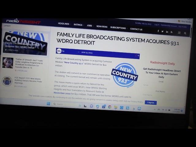 Family Life Radio to Take Over WDRQ In Detroit Michigan Could Cumulus Be Selling Other Stations?