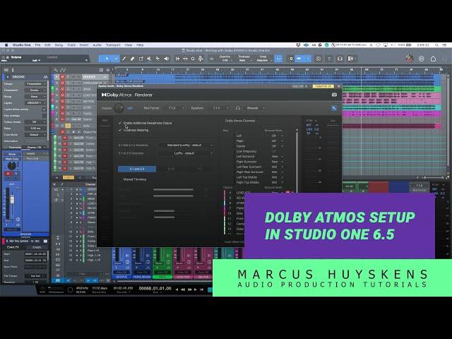 Getting Started with Dolby ATMOS in Studio One 6.5