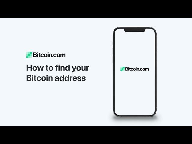 Bitcoin.com Wallet: How to find your Bitcoin address