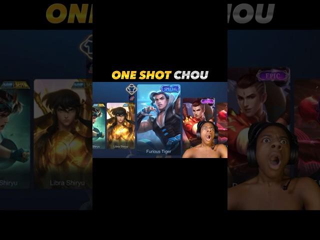  one shot chou with underrated chou skin #mobilelegends #mlbb #choou #chou