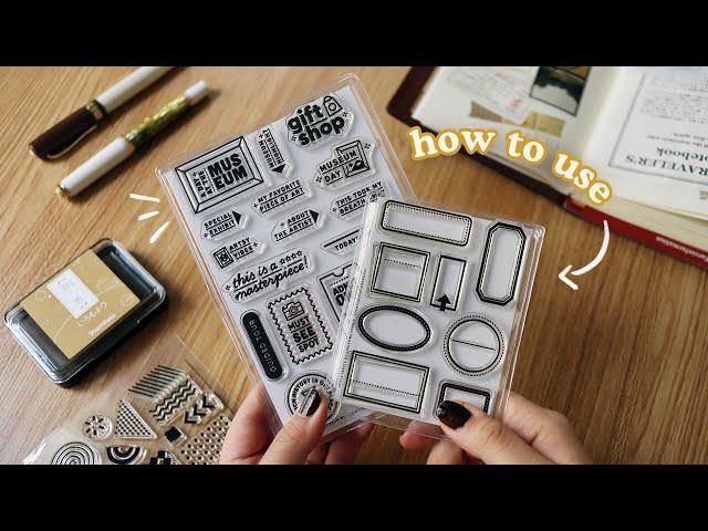 How To Use Clear Stamps for Journaling | Abbey Sy