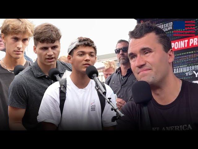 Charlie Kirk Schools White Dudes for Harris at UW Madison