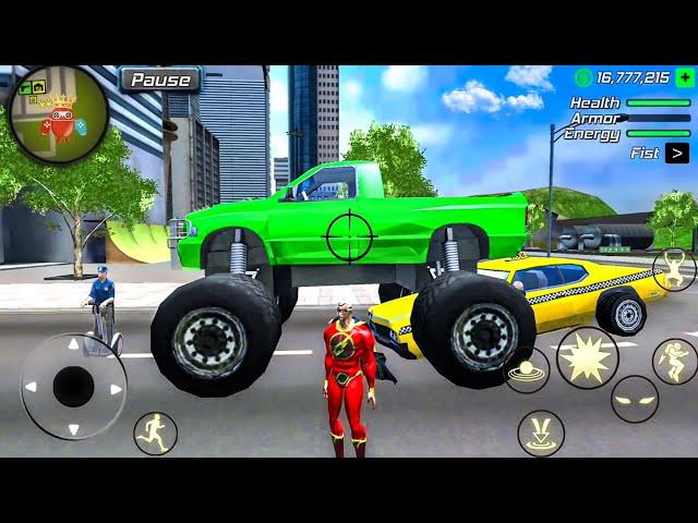 Amazing Iron Hero New York Gangster City - Monster Truck and Bike in Open World - Android Gameplay