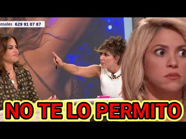 PRESENTADORA ESPAÑOLA DEFIENDE A SHAKIRA DE COLABORADORA FAN DE PIQUÉ Y LA INTERRUMPE EN VIVO