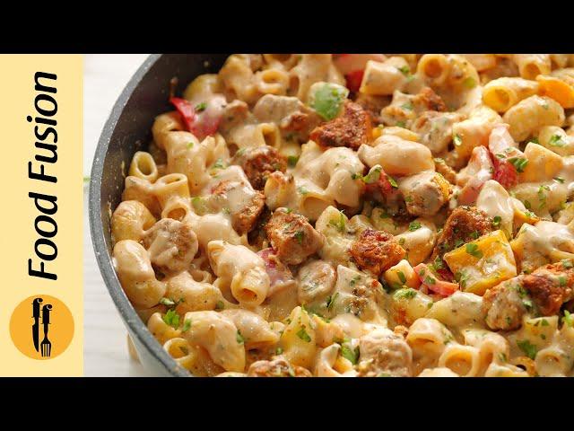 Fajita Chicken Mac & Cheese Recipe by Food Fusion