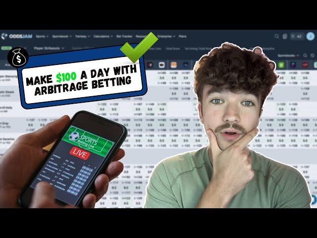 Make $100 per day with Arbitrage Betting on Oddsjam | Easiest Side Hustle Explained