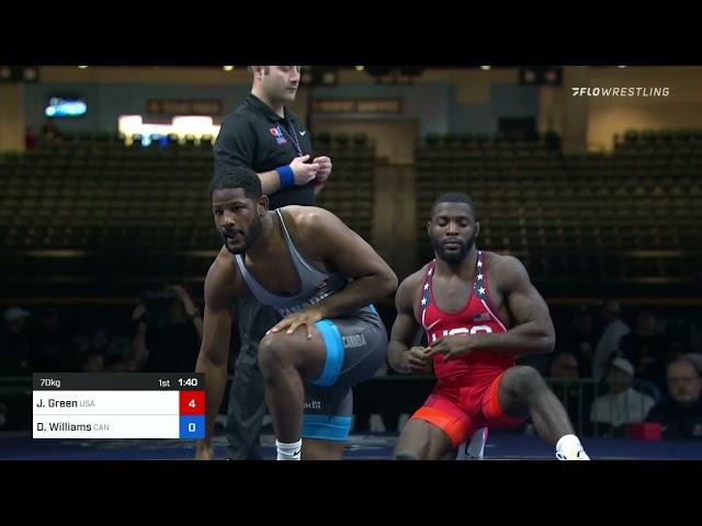 70 KG Match - James Green, United States Vs Dillon Williams, Canada