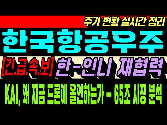 [한국항공우주 주가전망] KAI, 드론 전쟁 ‘올인’ 선언! 65조 시장 노린다 방산株 강세! 외국인·기관 대거 매수 투자 포인트! 드론 전략과 기관 자금 집중 흐름
