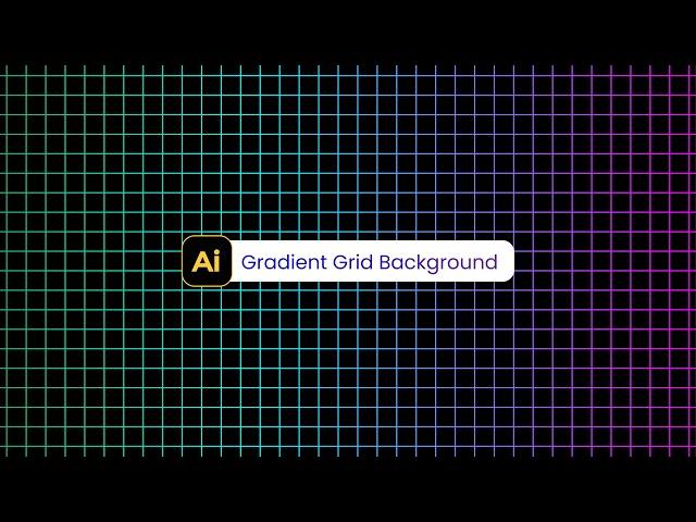 Beautiful! Create a Gradient Grid Background In Illustrator