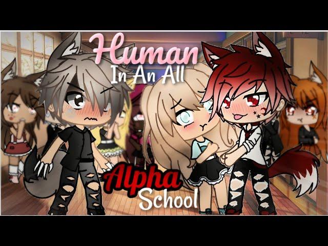 A Human In An All Alpha School | Gacha Life | GLMM