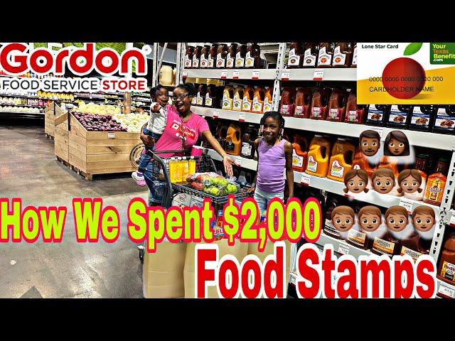 MASSIVE $2,000 FOOD STAMP HAUL FOR A FAMILY OF 9 ON SECTION 8 |SHOPPING AT GORDON FOOD SERVICE STORE