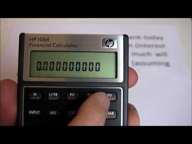 HP10BII -- Introduction and 5-Key Time Value of Money Examples