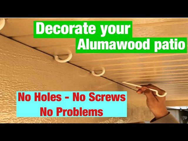 Alumahooks by Alumahangers for your Alumawood patio cover.