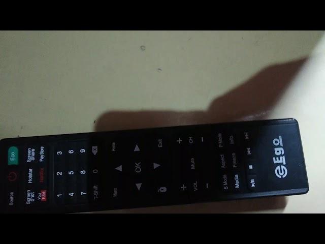 Ego TV remote