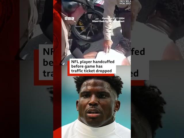 NFL player Tyreek Hill has traffic ticket dropped. #TyreekHill #NFL #BBCNews