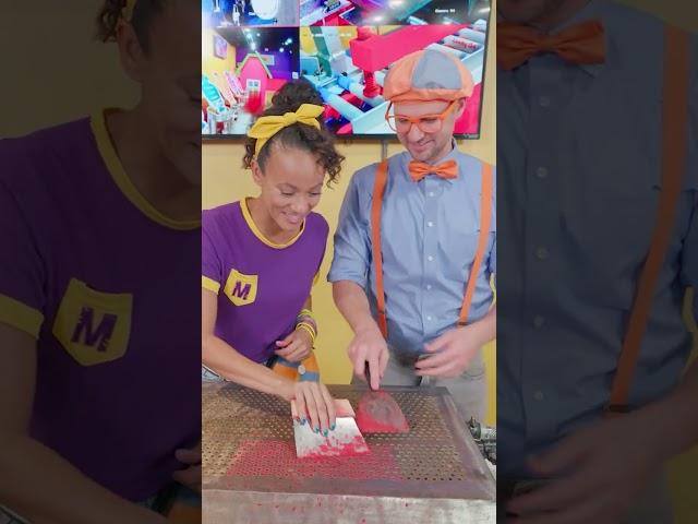 Blippi makes his OWN crayons! ️ #blippi #meekah #diy #artsandcrafts