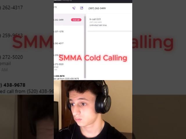 Cold-Calling as a beginner (SMMA) #shorts #coldcalling
