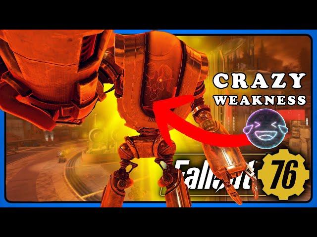 Fallout 76: Neurological Warfare Goliath Robot Boss Has Crazy Weakness  Dead in Seconds!