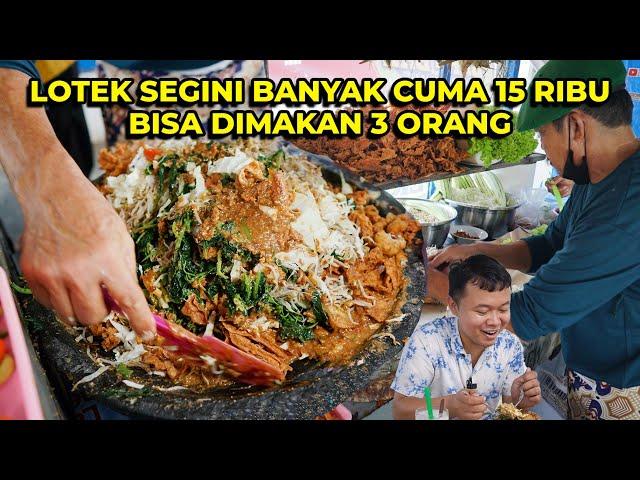 TUKANG BECAK DIKASIH MODAL PELANGGAN BUAT JUALAN LOTEK! SAKING RAMENYA 2 JAM LANGSUNG LUDES!