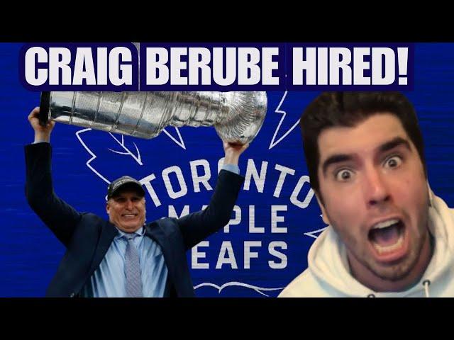 BREAKING NEWS: CRAIG BERUBE Named Head Coach of Toronto Maple Leafs