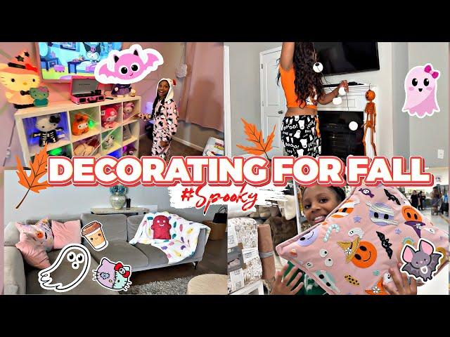 NEW! FALL ROOM MAKEOVER  - Decorate home with me  (shopping haul cozy vibes decor room tour)