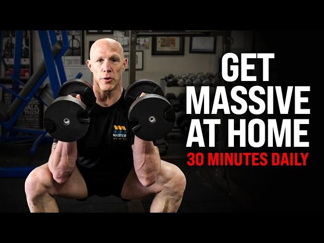 30 Min FULL BODY DUMBBELL WORKOUT at Home |  Build Muscle Mass (GET RIPPED!)