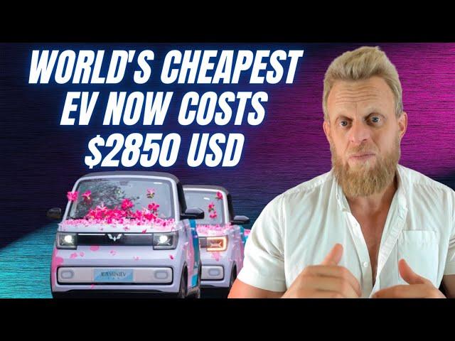 The world's cheapest EV just now starts at an amazing $2850 USD