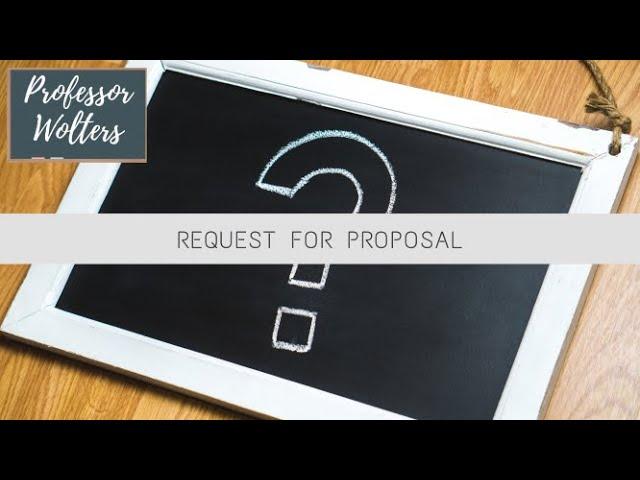 How to Write a Request for Proposal - RFP Explained