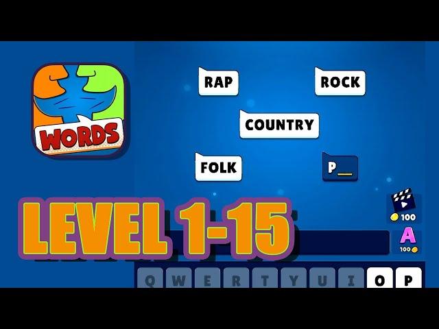 Popular Words Family GameLevel 1-15 | Gameplay