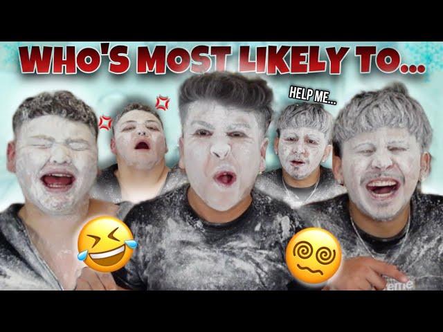 FLOUR CHALLENGE w/ Blesiv and Adam  *FUNNY AF* | Louie's Life