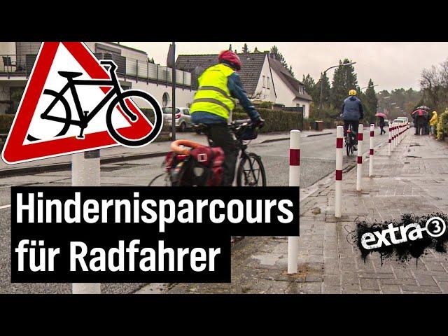 Realer Irrsinn: Poller auf Radweg in Osnabrück | extra 3 | NDR