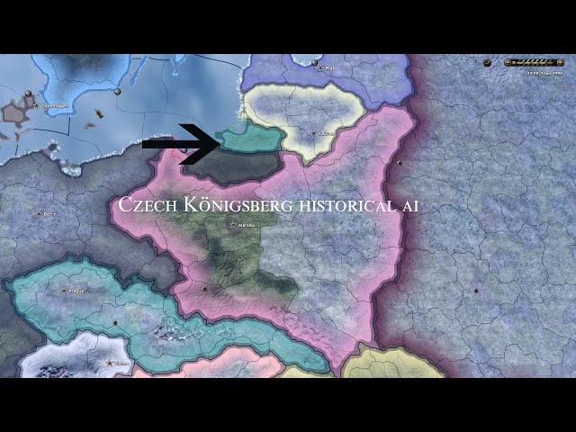 Czech Königsberg historical ai- HOi4 Timelapse