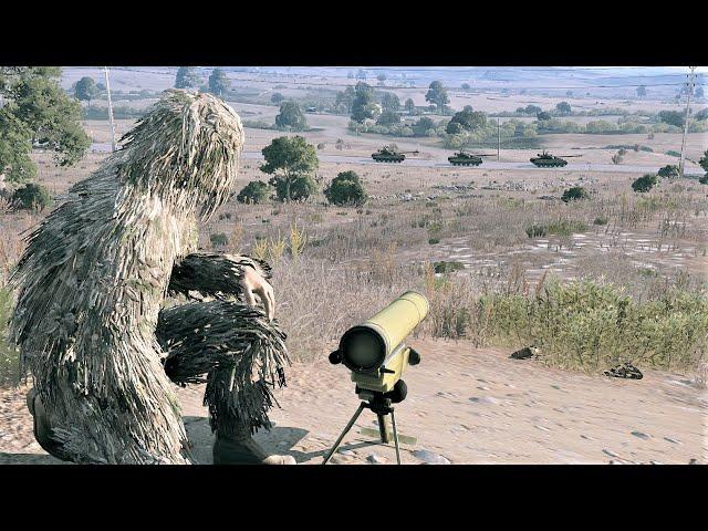 Ukraine Javelin Anti-Tank Missile Destroyed 5 Russian Tanks - ARMA 3