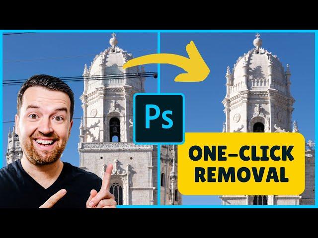 Quickly Remove Wires & People in Photoshop | Remove Tool Tutorial