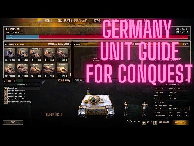 Guide to German Army Conquest Units 2024