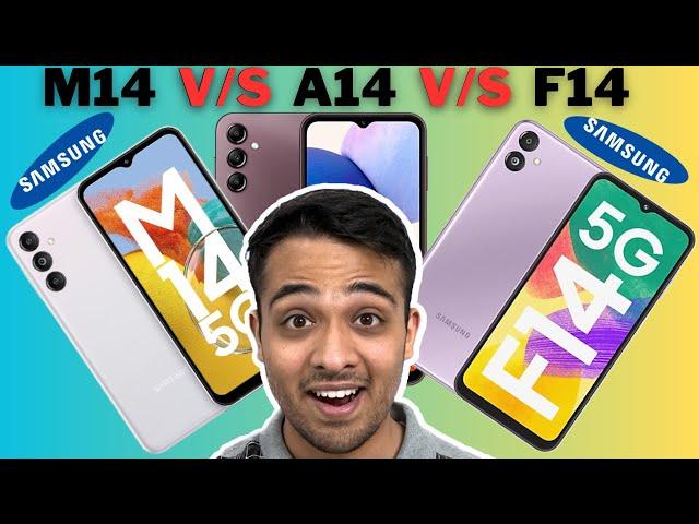 Samsung M14 vs A14 vs F14: ONE CLEAR ANSWER! | Samsung M14 5g | Samsung A14 5g | Samsung F14 5g |