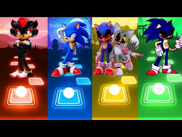 Shadow Hedgehog  Sonic  Sonic Tails Exe  Sonic Exe FNF Tiles Hop