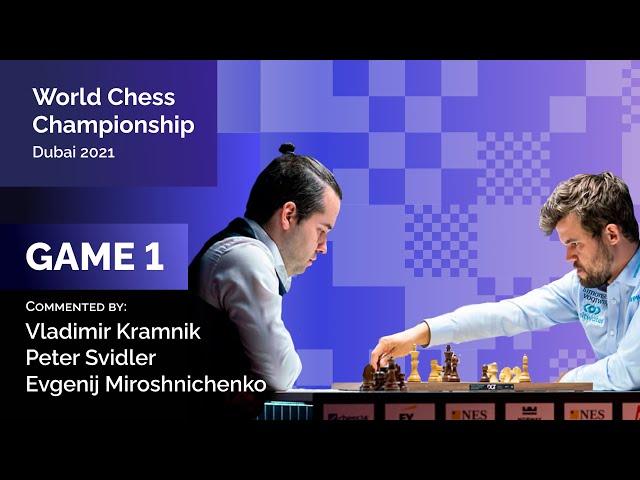 Carlsen-Nepomniachtchi | Game 1 | Kramnik, Svidler and Miroschnichenko | World Chess Championship