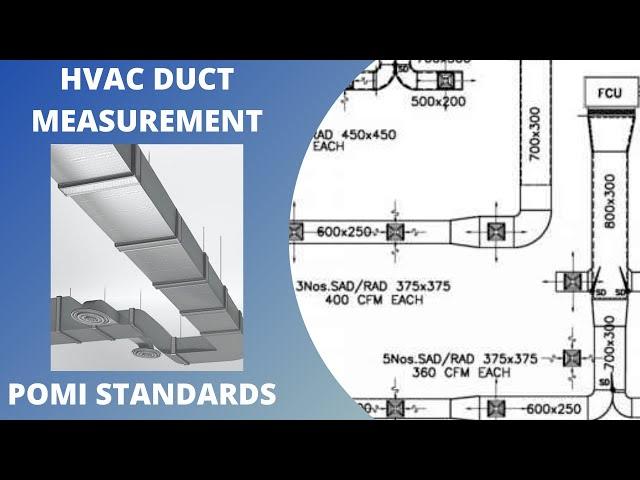 How to take off HVAC Duct measurements ? | POMI Standards