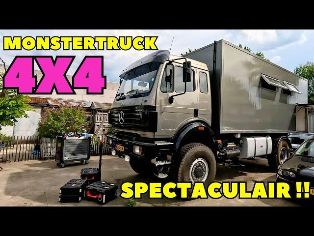 MERCEDES MONSTERTRUCK IN AANBOUW... ROOMTOUR!  - Solo camper Nederland - DWVLOGT #213