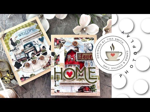 Two Rustic Country Themed Cards  | Photoplay Paper Willow Creek Highlands Collection | Farm Charm