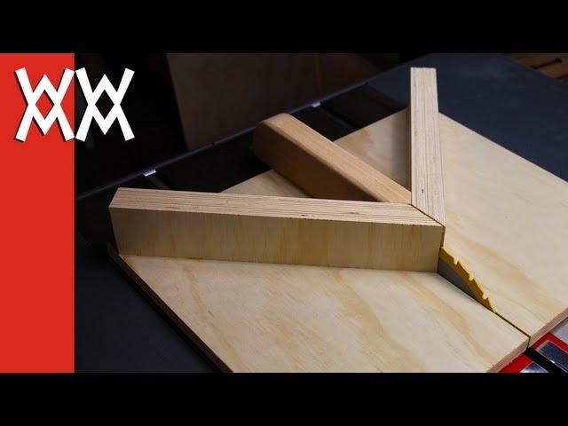 Make a miter sled for your table saw. Improved version.