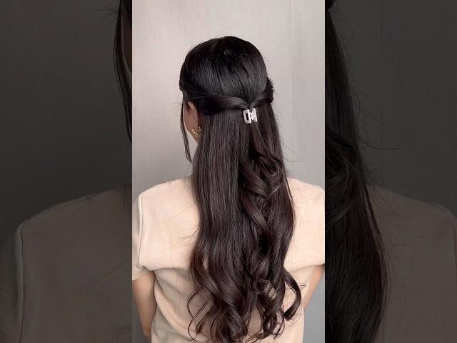 Cute easy hairstyles for medium, long hair  #hairstyles #hair #shorts #explorepage #hairtok