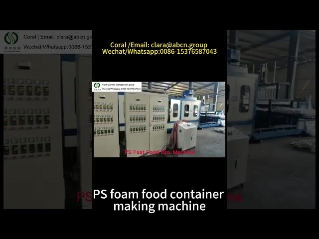 PS foam take away food container making machine,thermacol foam fast food containers making machines