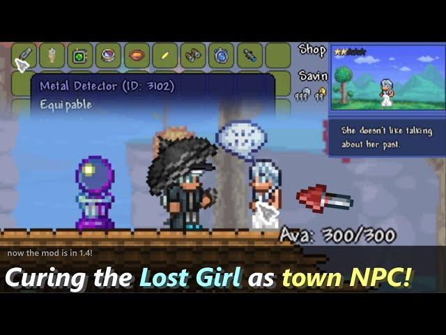 What if we cured the Lost Girl into a Friendly Town NPC in Terraria? ─ Cure the Nymph with 1.4 mod!