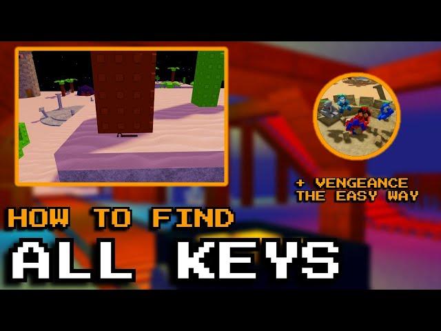 ALL UPDATED SECRET KEY LOCATIONS + VENGEANCE BADGE! | Ability Wars