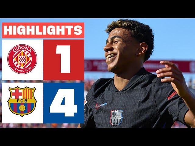 GIRONA FC 1 - 4 FC BARCELONA | HIGHLIGHTS LALIGA EA SPORTS