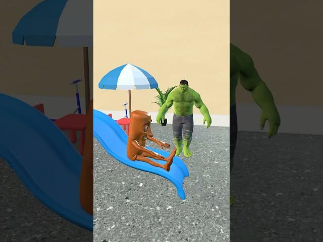Tung Tung Tung Sahur and Spidey Go Down the Slide | Marvel Animation
